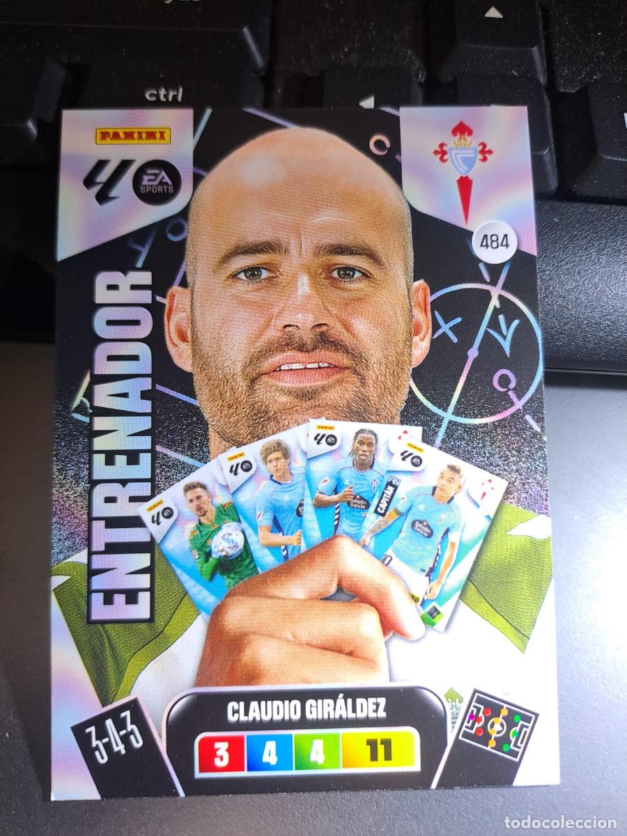 Coleccionismo Cromos antiguos: ADRENALYN XL CLAUDIO GIRALDEZ 484 ENTRENADOR CELTA DE VIGO CROMO LIGA 2025 2026 25 26 PANINI