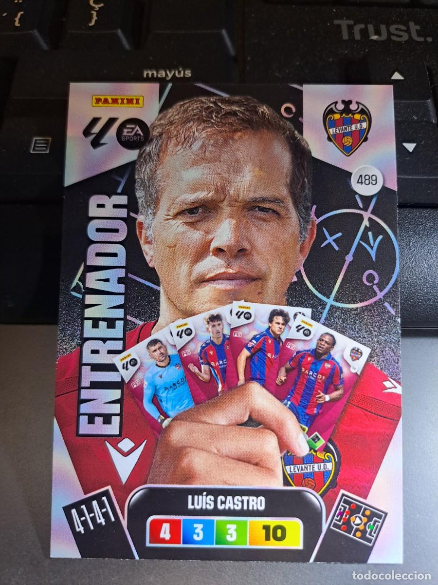 Coleccionismo Cromos antiguos: ADRENALYN XL LUIS CASTRO 489 ENTRENADOR LEVANTE CROMO LIGA 2025 2026 25 26 PANINI