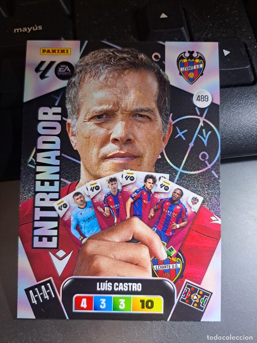 Coleccionismo Cromos antiguos: ADRENALYN XL LUIS CASTRO 489 ENTRENADOR LEVANTE CROMO LIGA 2025 2026 25 26 PANINI