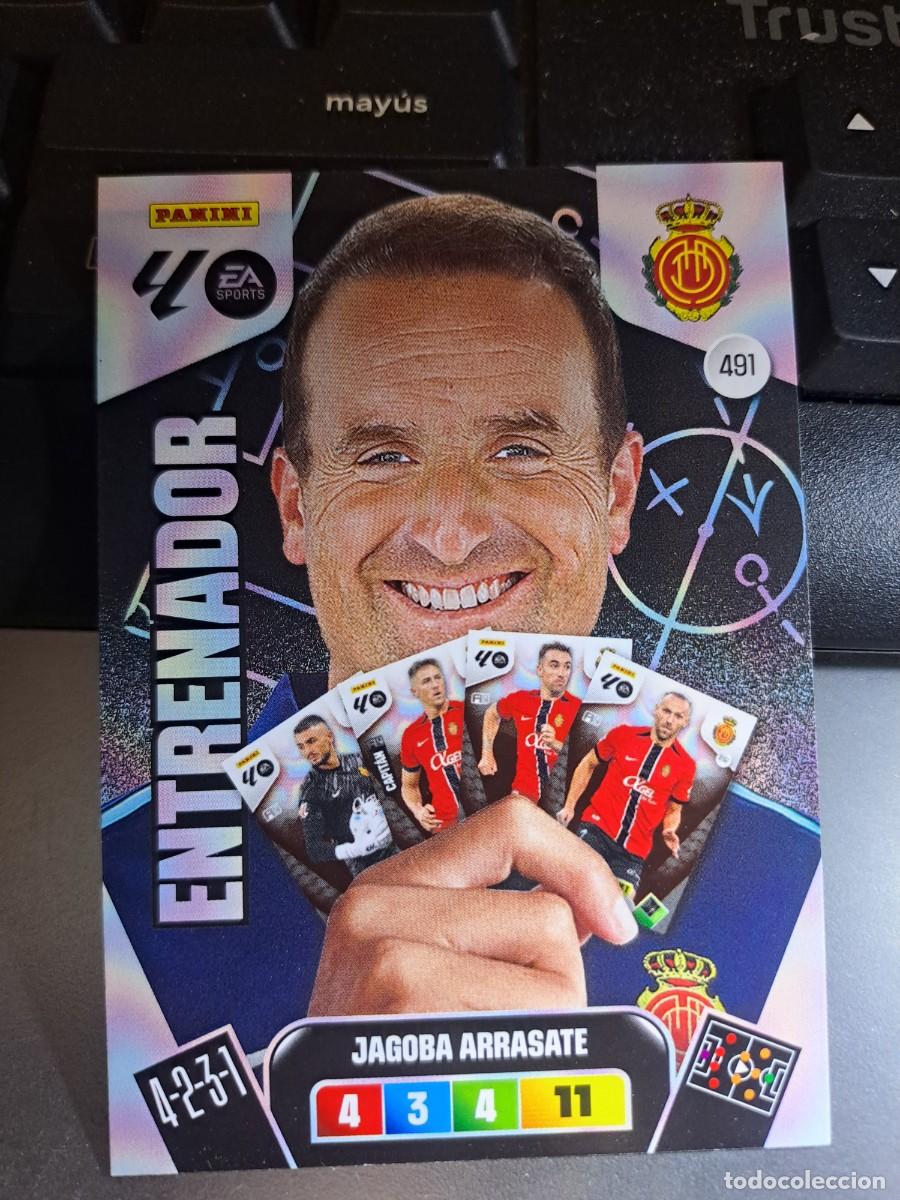 Coleccionismo Cromos antiguos: ADRENALYN XL JAGOBA ARRASATE 491 ENTRENADOR MALLORCA CROMO LIGA 2025 2026 25 26 PANINI