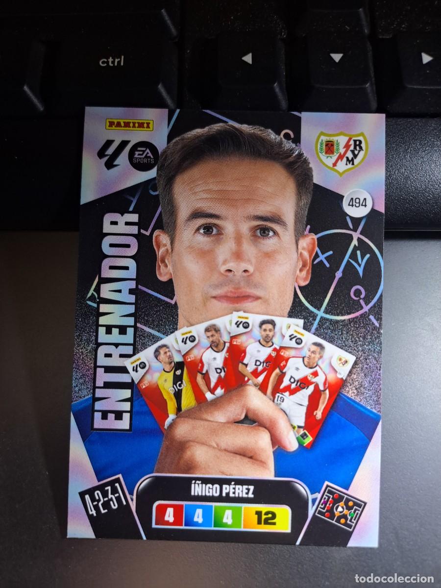 Coleccionismo Cromos antiguos: ADRENALYN XL I&Ntilde;IGO PEREZ 494 ENTRENADOR RAYO VALLECANO CROMO LIGA 2025 2026 25 26 PANINI