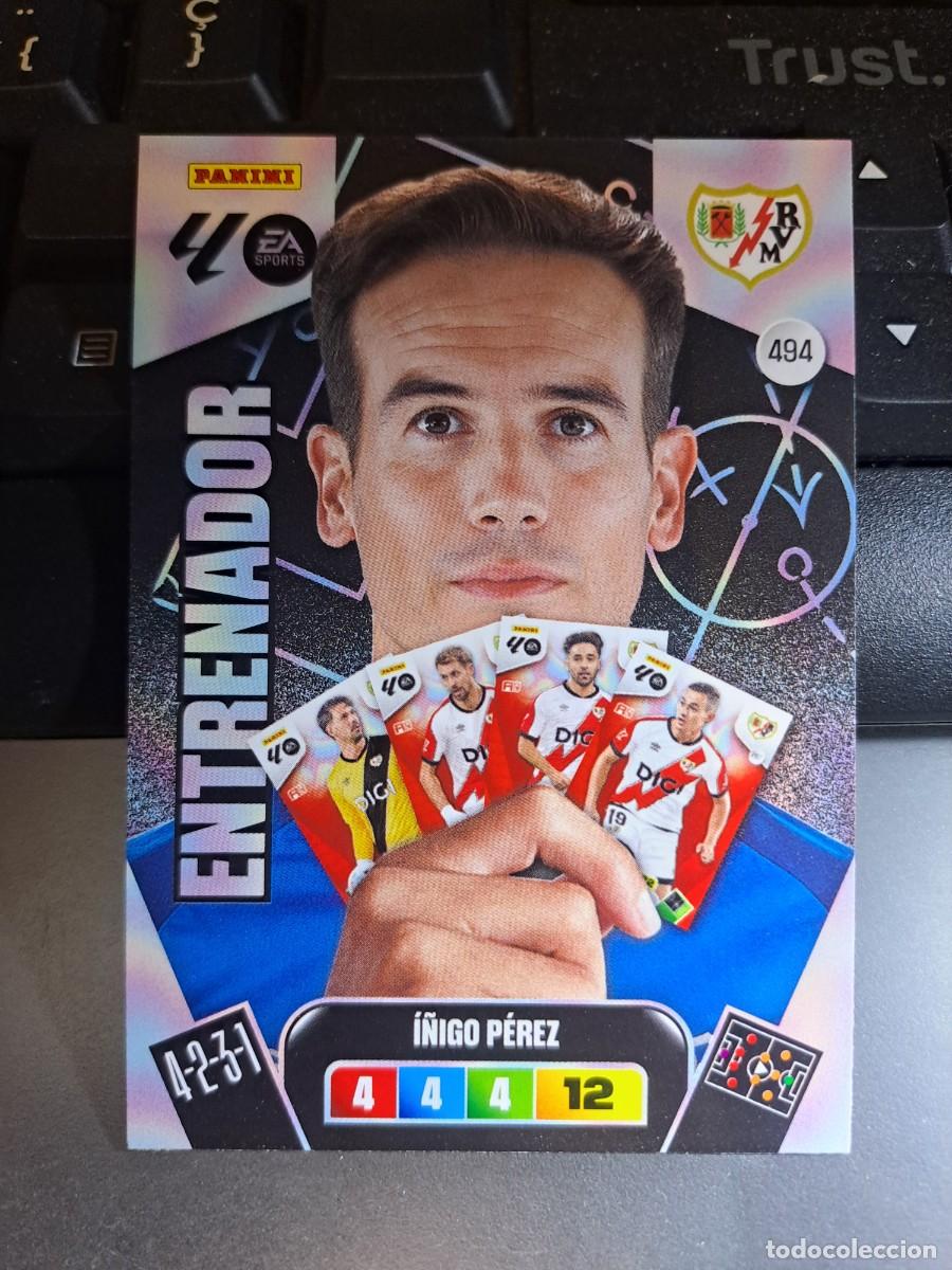 Coleccionismo Cromos antiguos: ADRENALYN XL I&Ntilde;IGO PEREZ 494 ENTRENADOR RAYO VALLECANO CROMO LIGA 2025 2026 25 26 PANINI