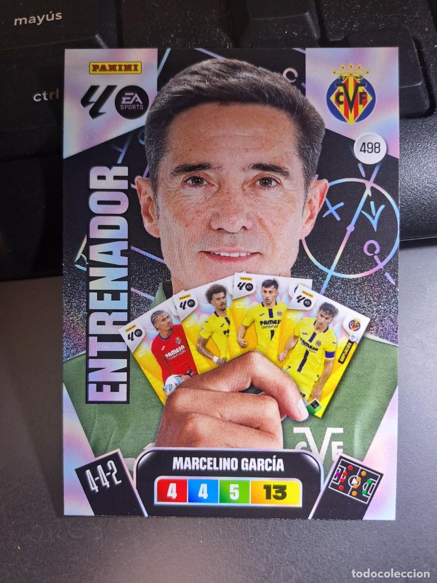 Coleccionismo Cromos antiguos: ADRENALYN XL MARCELINO GARCIA 498 ENTRENADOR VILLARREAL CROMO LIGA 2025 2026 25 26 PANINI