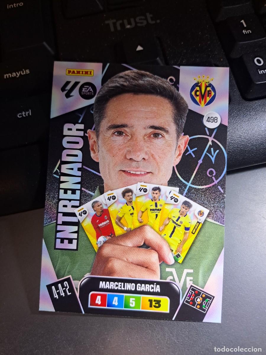 Coleccionismo Cromos antiguos: ADRENALYN XL MARCELINO GARCIA 498 ENTRENADOR VILLARREAL CROMO LIGA 2025 2026 25 26 PANINI