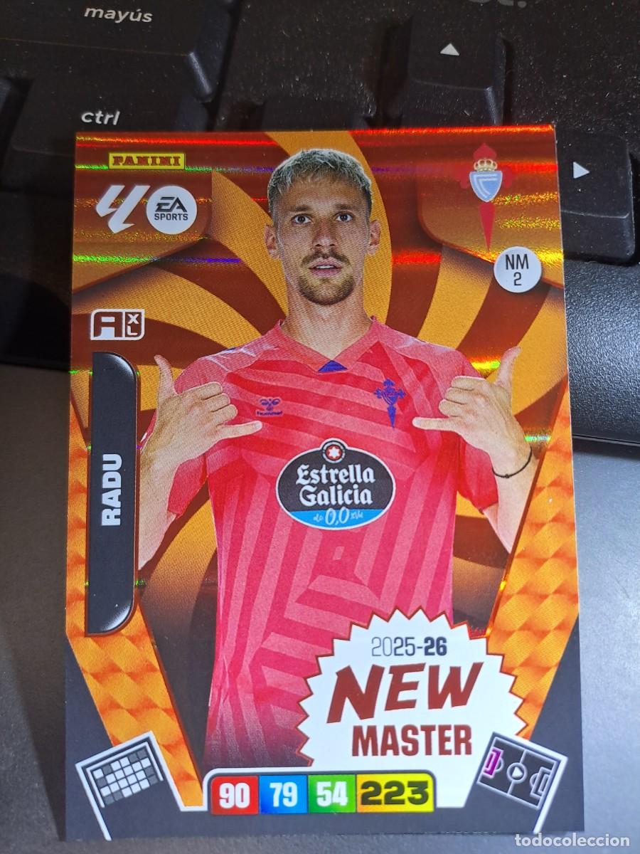 Coleccionismo Cromos antiguos: ADRENALYN XL RADU NEW MASTER 2 NM 2 NM2 CELTA DE VIGO CROMO LIGA 2025 2026 25 26 PANINI