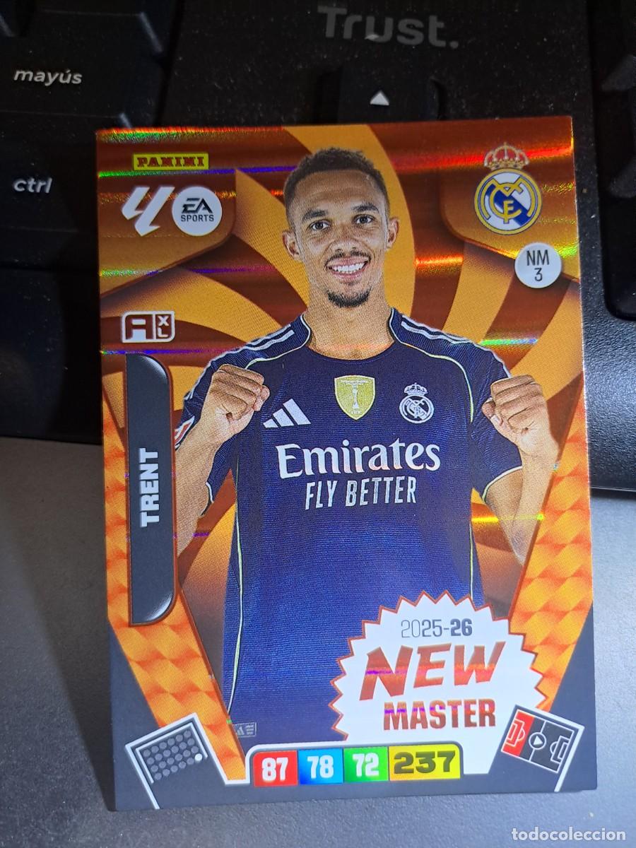 Coleccionismo Cromos antiguos: ADRENALYN XL TRENT NEW MASTER 3 NM 3 NM3 REAL MADRID CROMO LIGA 2025 2026 25 26 PANINI