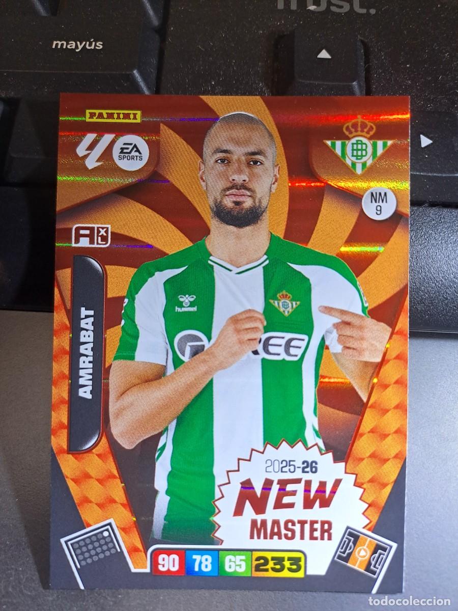Coleccionismo Cromos antiguos: ADRENALYN XL AMRABAT 9 NEW MASTER 9 NM 9 NM9 BETIS CROMO LIGA 2025 2026 25 26 PANINI