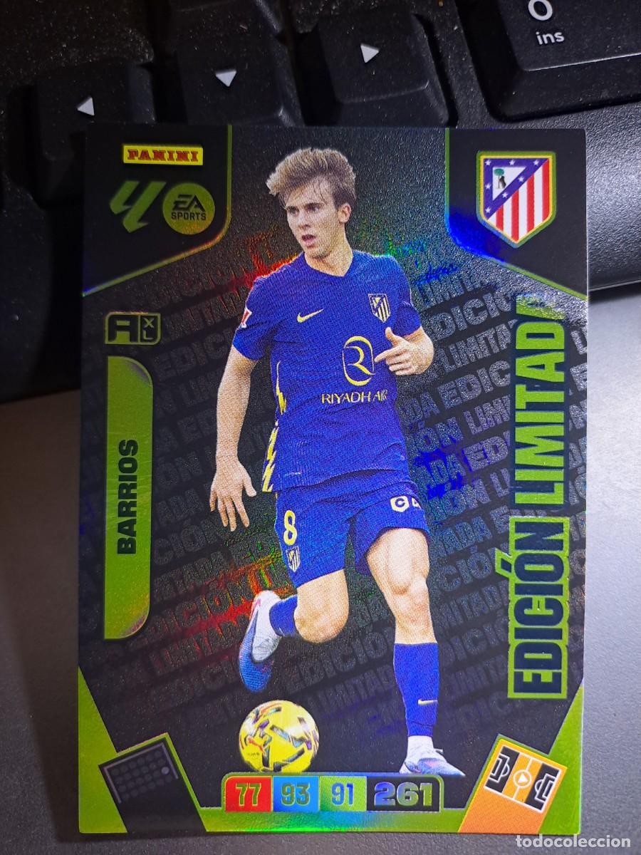 Coleccionismo Cromos antiguos: ADRENALYN XL BARRIOS EDICION LIMITADA ATLETICO DE MADRID CROMO LIGA 2025 2026 25 26 PANINI