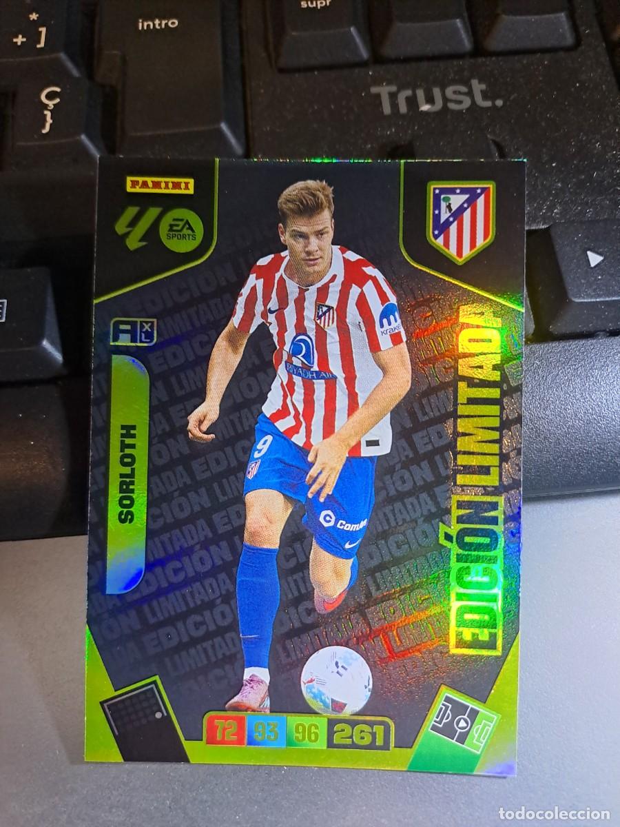 Coleccionismo Cromos antiguos: ADRENALYN XL SORLOTH EDICION LIMITADA ATLETICO DE MADRID CROMO LIGA 2025 2026 25 26 PANINI