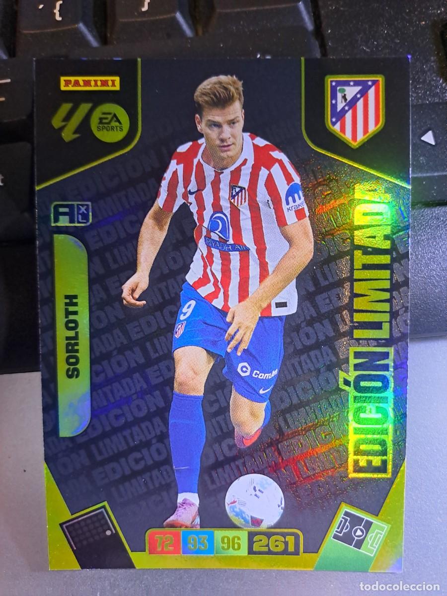 Coleccionismo Cromos antiguos: ADRENALYN XL SORLOTH EDICION LIMITADA ATLETICO DE MADRID CROMO LIGA 2025 2026 25 26 PANINI