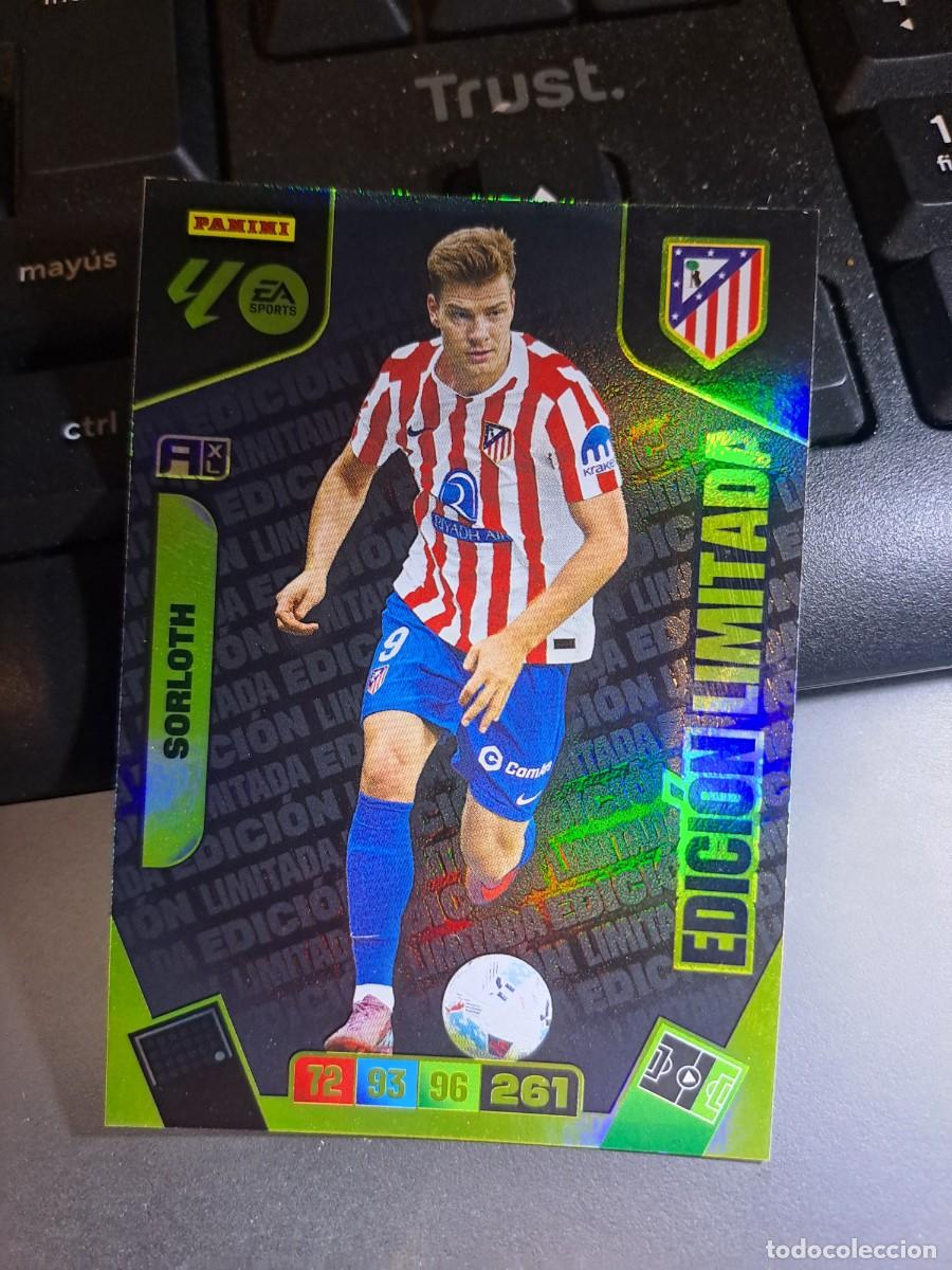 Coleccionismo Cromos antiguos: ADRENALYN XL SORLOTH EDICION LIMITADA ATLETICO DE MADRID CROMO LIGA 2025 2026 25 26 PANINI