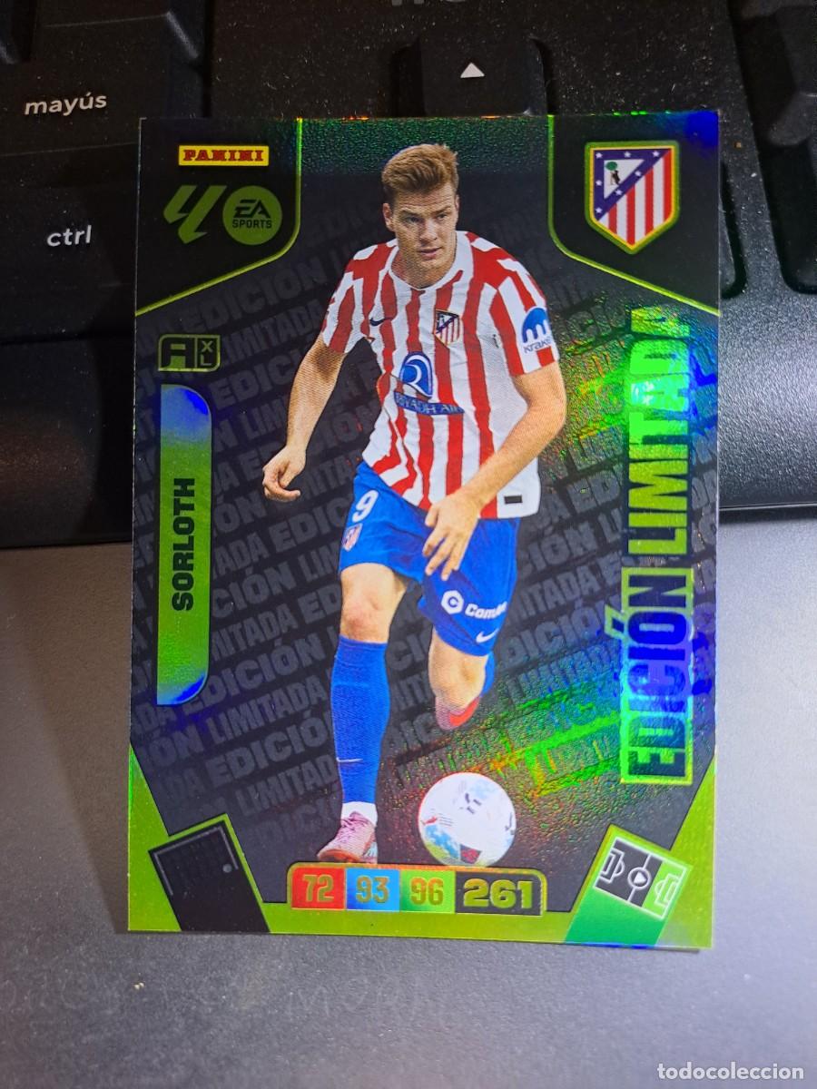 Coleccionismo Cromos antiguos: ADRENALYN XL SORLOTH EDICION LIMITADA ATLETICO DE MADRID CROMO LIGA 2025 2026 25 26 PANINI