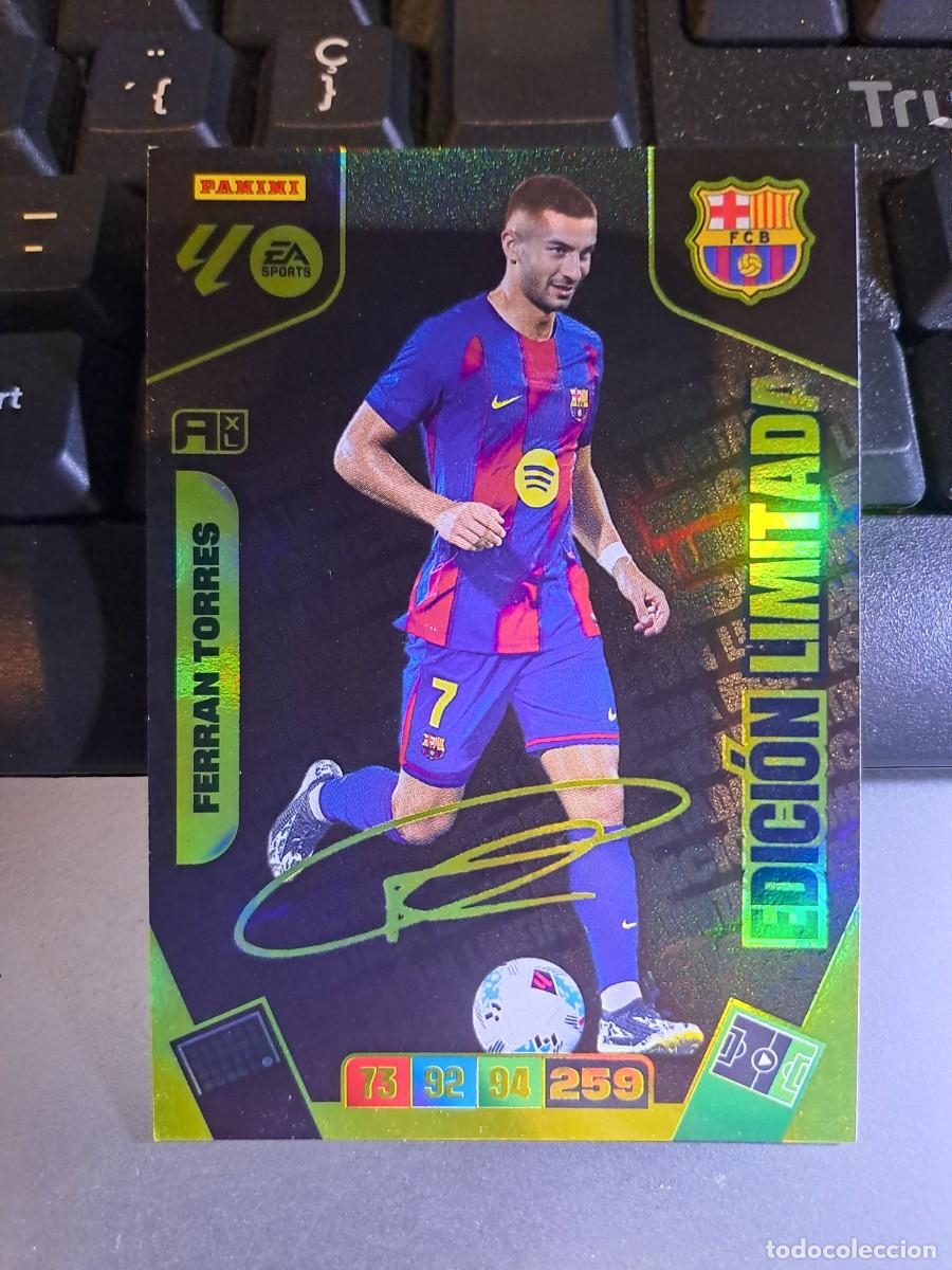 Coleccionismo Cromos antiguos: ADRENALYN XL FERRAN TORRES FIRMADA EDICION LIMITADA BARCELONA CROMO LIGA 2025 2026 25 26 PANINI