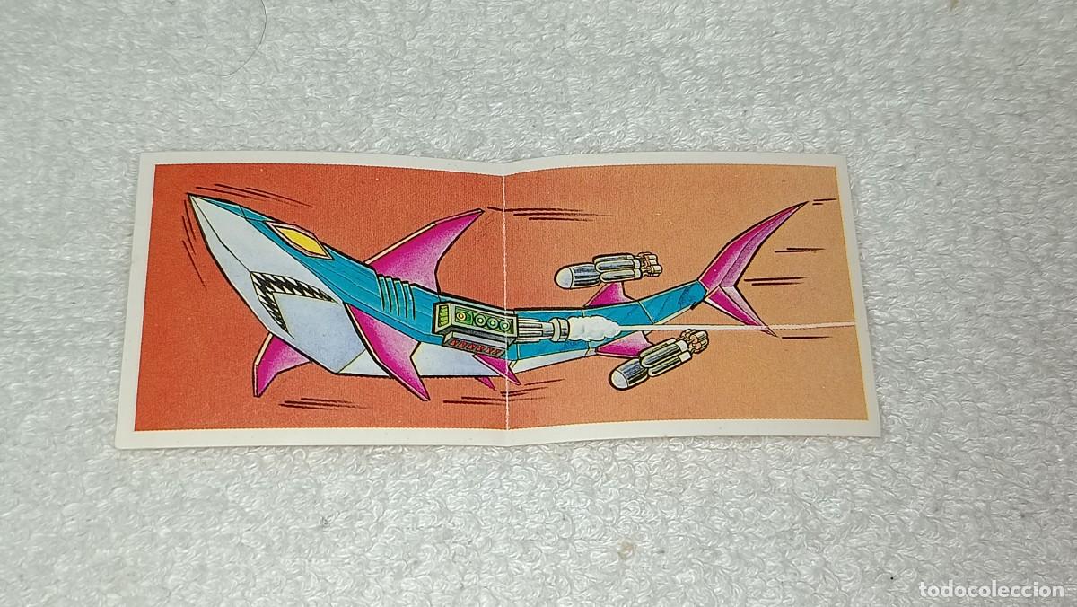 Coleccionismo Cromos antiguos: PANRICO BOLLYCAO : ANTIGUO CROMO ANIMALES MECANICOS TIBURON ROBOTS A&Ntilde;OS 80 - 90 SIN PEGAR
