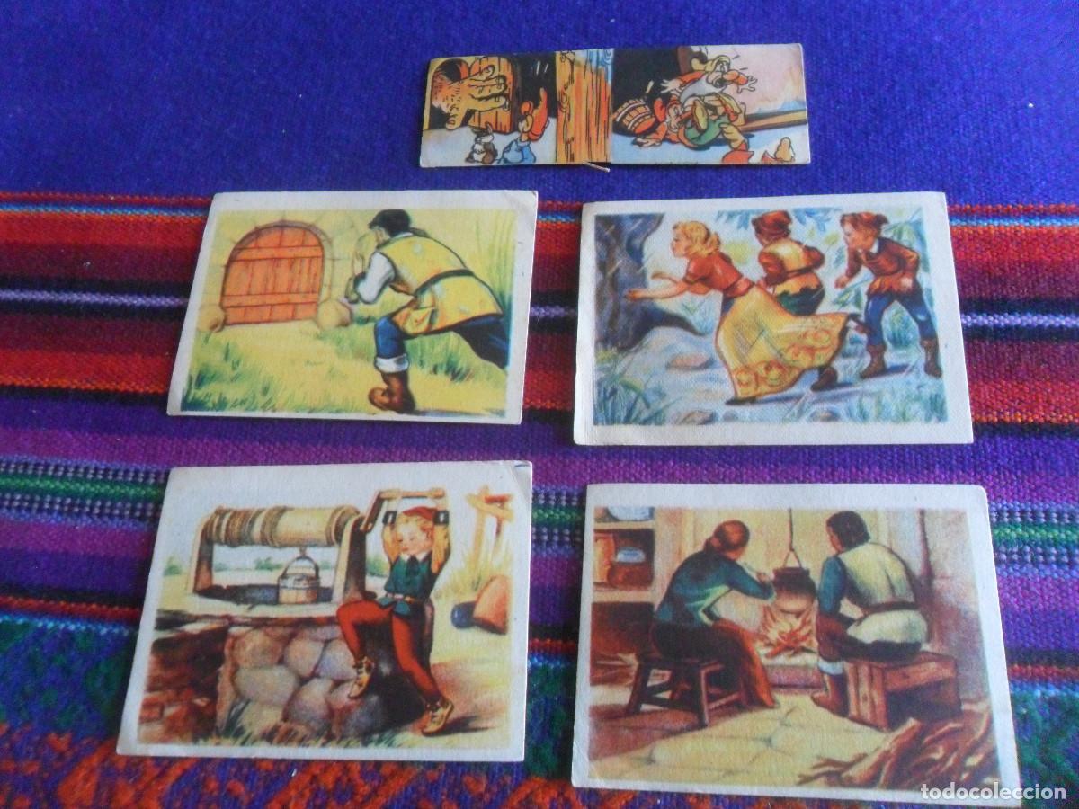 Coleccionismo Cromos antiguos: CROMO PULGARCITO N&ordm;S 4 10 24 47 JL AGUILAR 1940. REGALO SIETE ENANITOS Y EL CONEJITO THUMPER 76 77