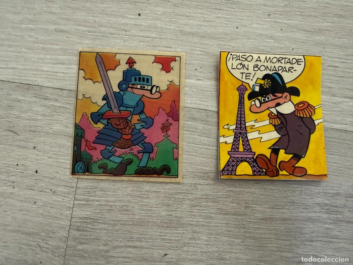 Coleccionismo Cromos antiguos: 2 cromos Pastelitos Ortiz - Mortadelo