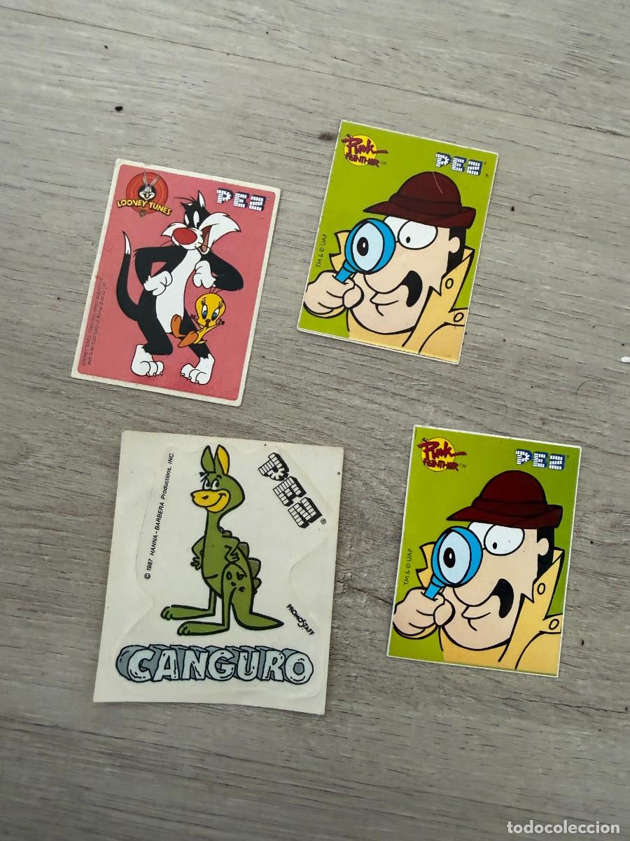 Coleccionismo Cromos antiguos: 4 cromos Caramelos PEZ - distintas colecciones