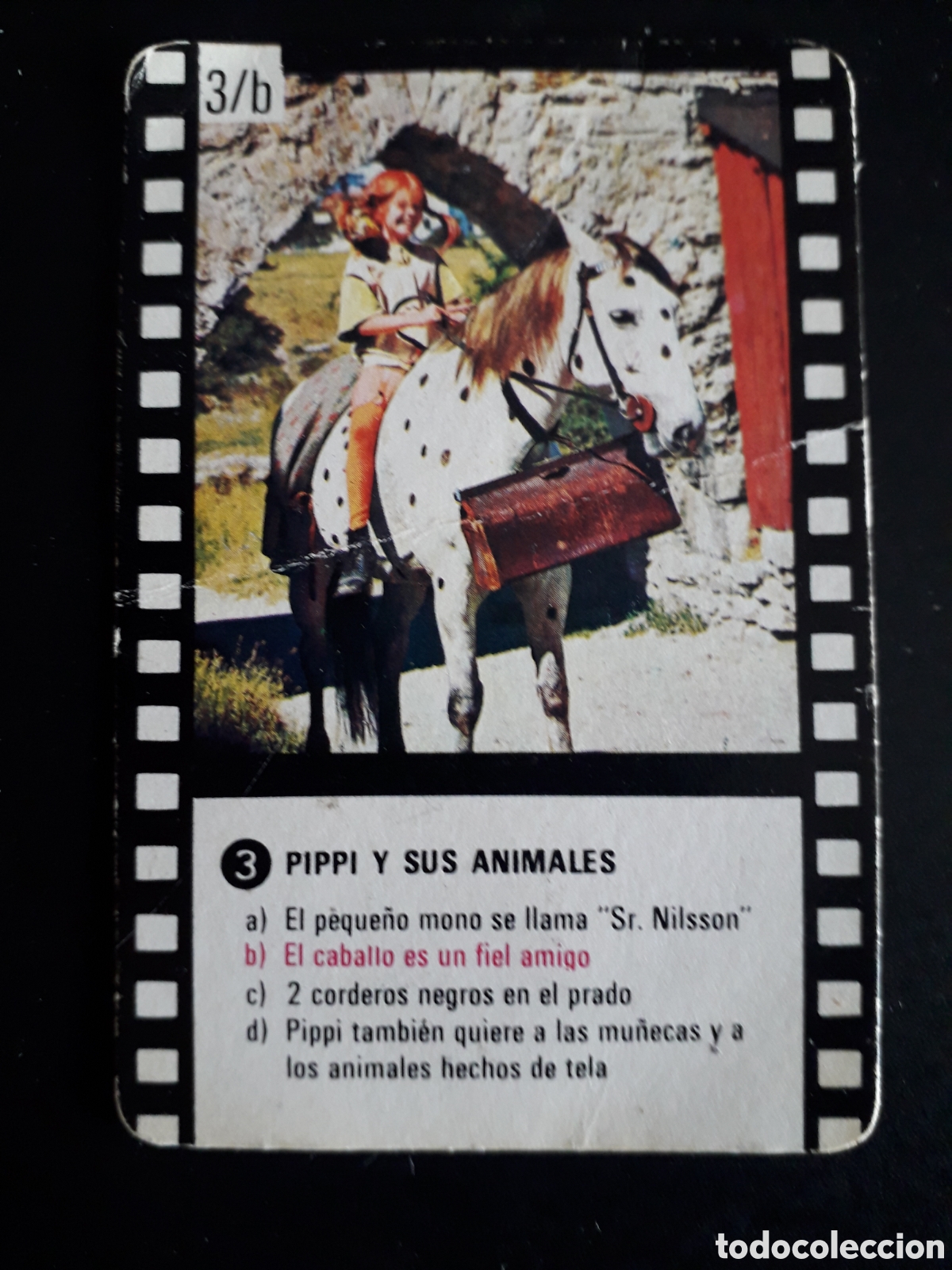 Coleccionismo Cromos antiguos: PIPPI CALZASLARGAS, CARTA 3, 3b CROPAN BIMBO, SERIE NEGRA SIN PEGAR. PEDIDO M&Iacute;NIMO 3&euro;