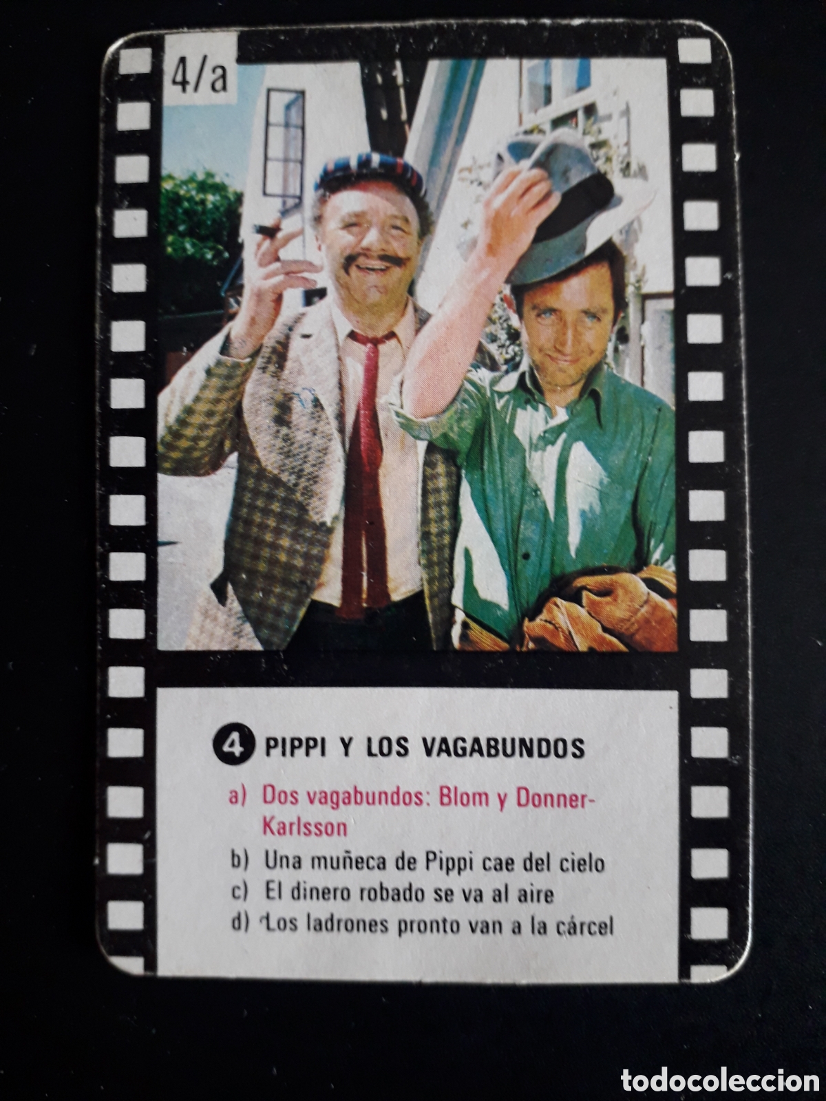 Colecionismo Cromos antigos: PIPPI CALZASLARGAS, CARTA 4, 4a CROPAN BIMBO, SERIE NEGRA SIN PEGAR. PEDIDO M&Iacute;NIMO 3&euro;
