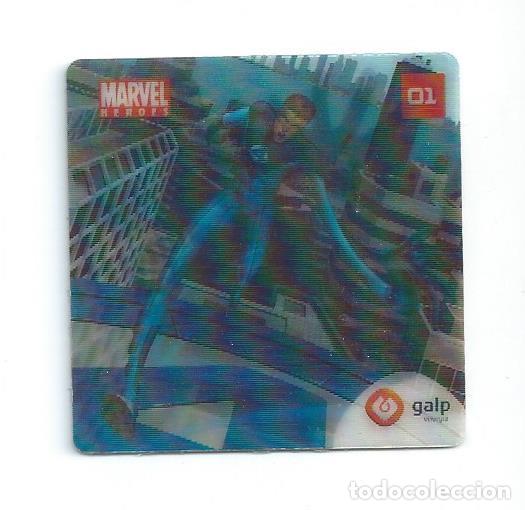 Coleccionismo Cromos antiguos: MARVEL HEROES AXTION FLIX GALP. N&ordm; 1 (DE 24) MR FANTASTICO . LENTICULAR 3D