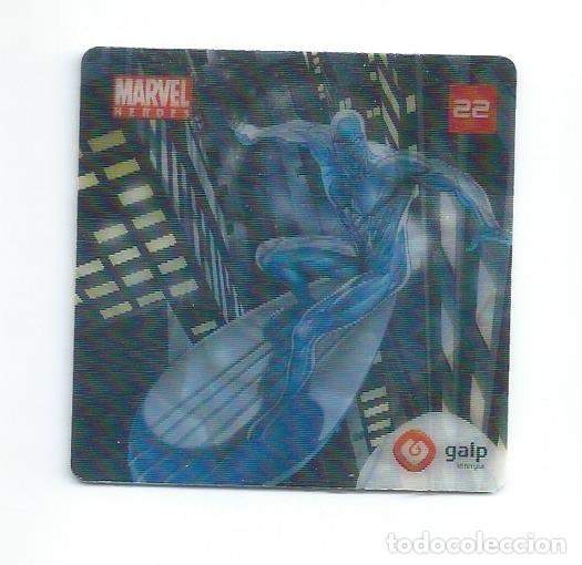 Coleccionismo Cromos antiguos: MARVEL HEROES AXTION FLIX GALP. N&ordm; 22 (DE 24) ESTELA PLATEADA . LENTICULAR 3D