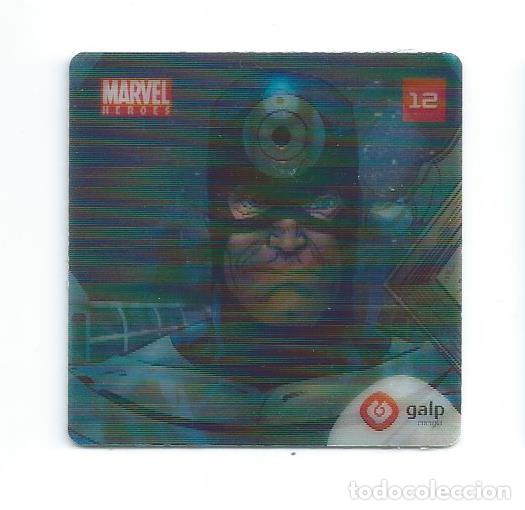 Coleccionismo Cromos antiguos: MARVEL HEROES AXTION FLIX GALP. N&ordm; 12 (DE 24) BULLSEYE . LENTICULAR 3D