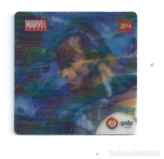Coleccionismo Cromos antiguos: MARVEL HEROES AXTION FLIX GALP. N&ordm; 24 (DE 24) PUNISHER . LENTICULAR 3D