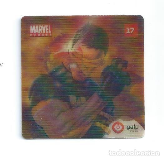Coleccionismo Cromos antiguos: MARVEL HEROES AXTION FLIX GALP. N&ordm; 17 (DE 24) CICLOPE . LENTICULAR 3D