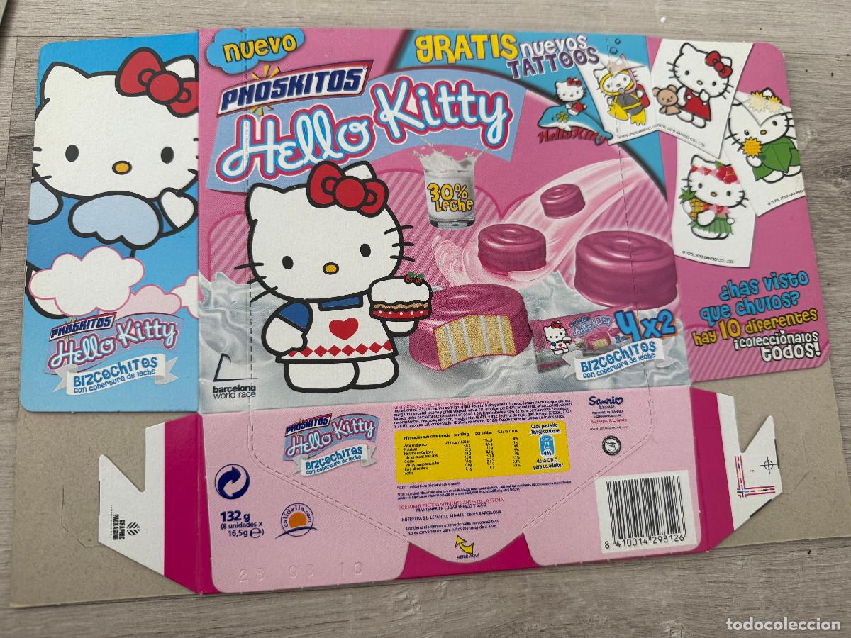 Coleccionismo Cromos antiguos: Caja vac&iacute;a Phoskitos Bizchochitos Hello Kitty
