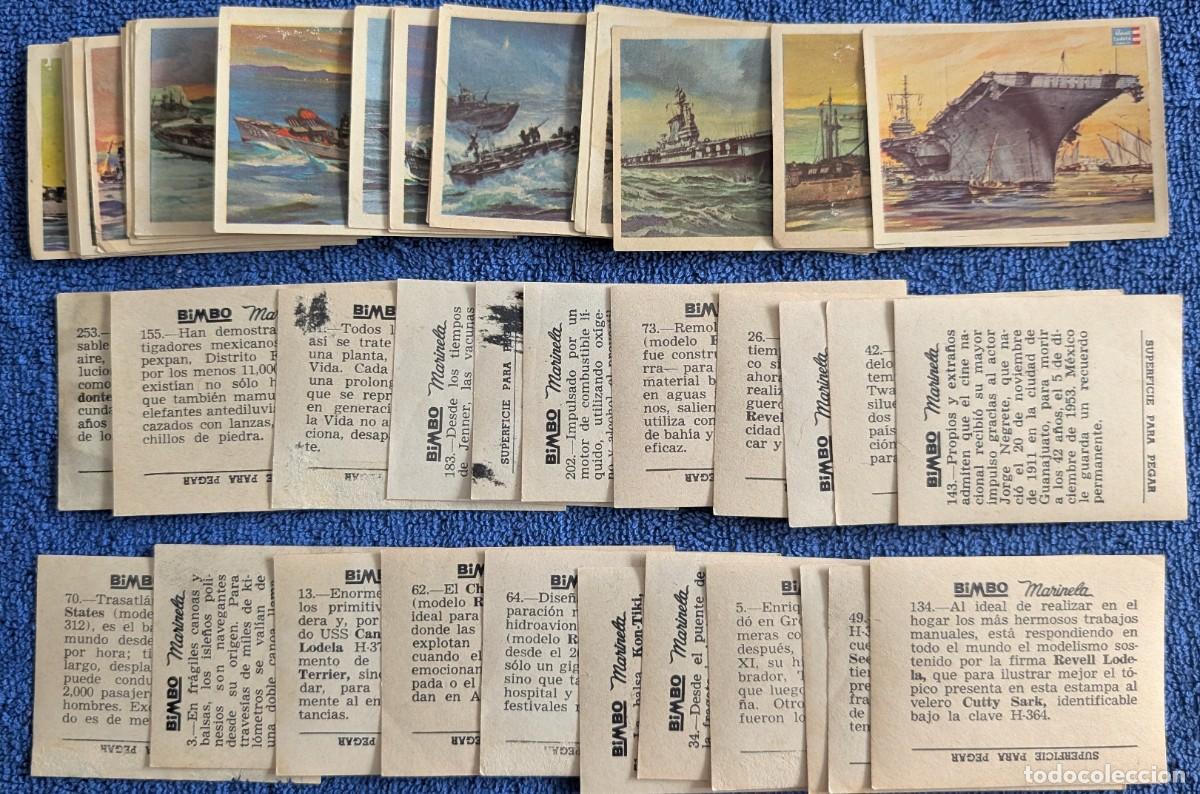 Coleccionismo Cromos antiguos: Lote de 45 cromos sin pegar de Marinela - BIMBO &iexcl;A&ntilde;os 50!