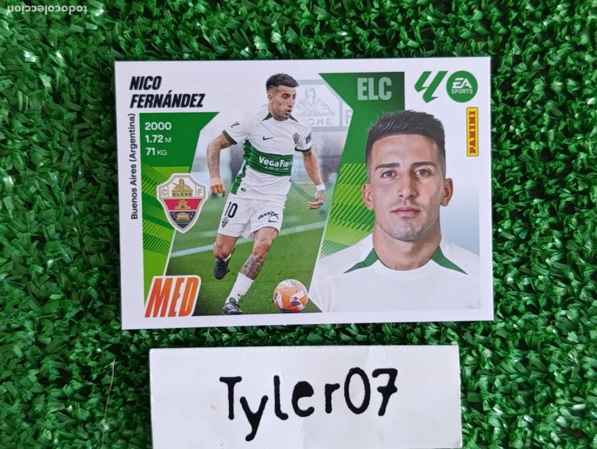 Coleccionismo Cromos antiguos: NICO FERNANDEZ ELCHE 14 LIGA ESTE 2025 2026 25 26