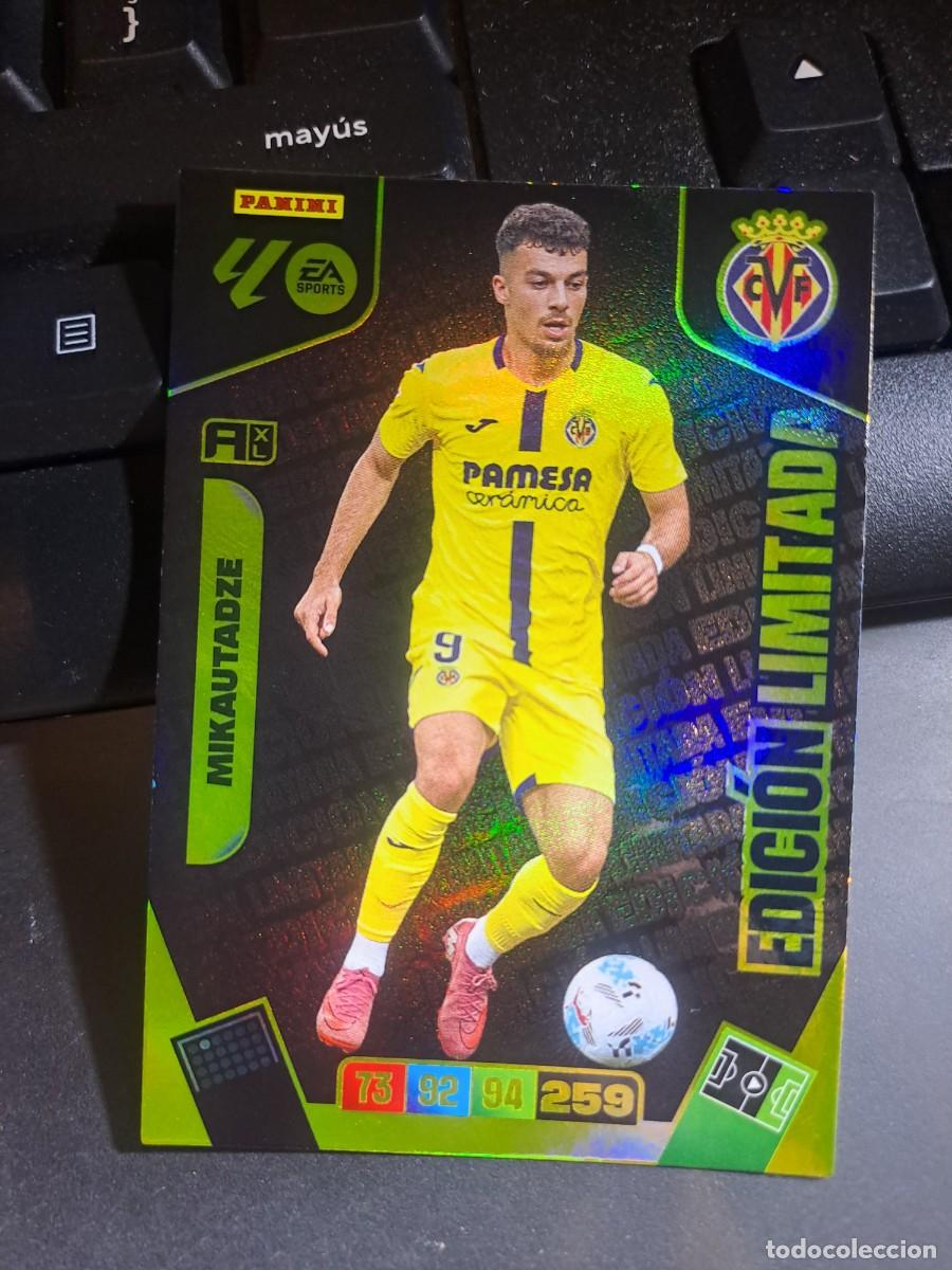 Coleccionismo Cromos antiguos: ADRENALYN XL MIKAUTADZE EDICION LIMITADA VILLARREAL CROMO LIGA 2025 2026 25 26 PANINI
