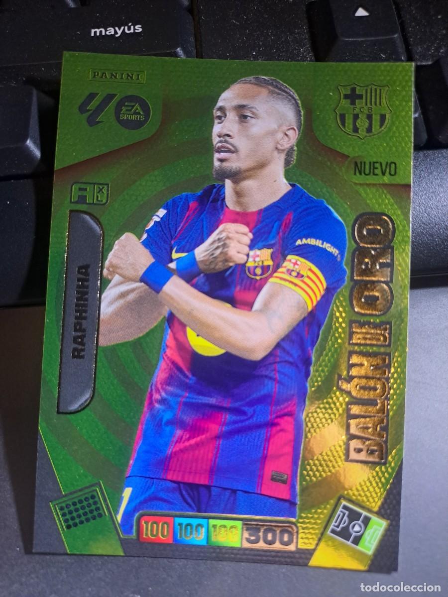 Coleccionismo Cromos antiguos: ADRENALYN XL RAPHINHA NUEVO BALON DE ORO BARCELONA CROMO LIGA 2025 2026 25 26 PANINI
