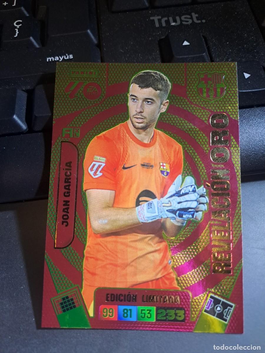 Coleccionismo Cromos antiguos: ADRENALYN XL JOAN GARCIA REVELACION ORO EDICION LIMITADA BARCELONA CROMO LIGA 2025 2026 25 26 PANINI
