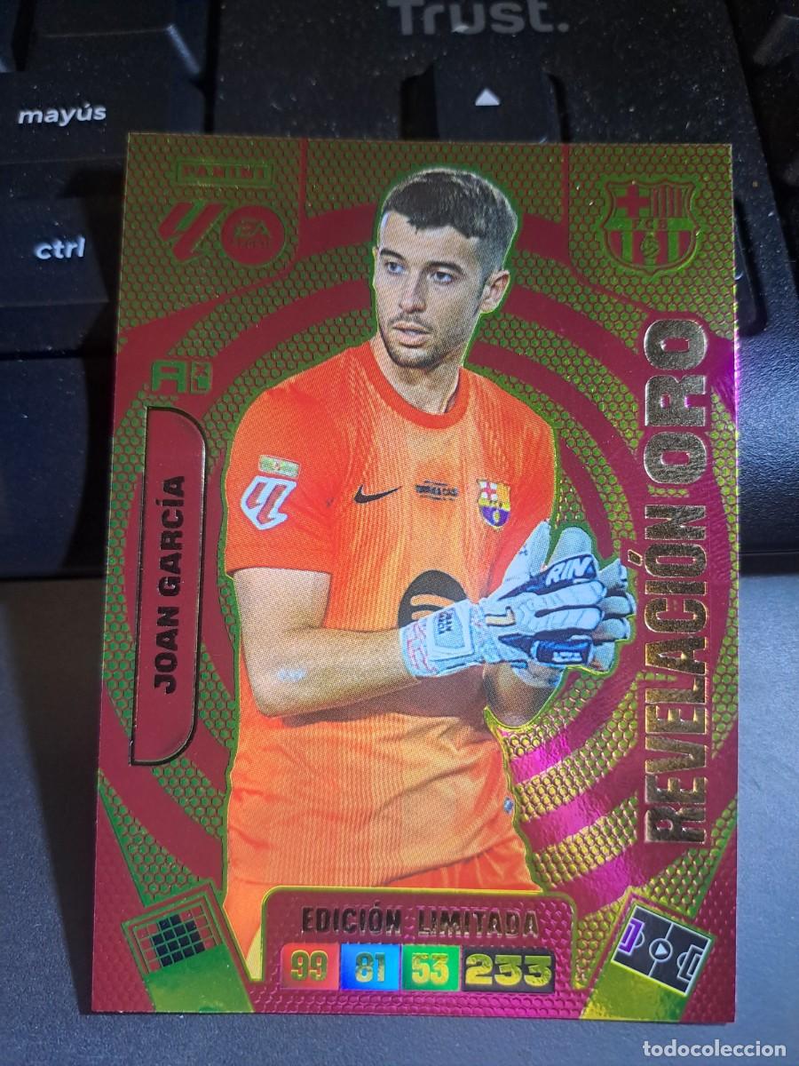 Coleccionismo Cromos antiguos: ADRENALYN XL JOAN GARCIA REVELACION ORO EDICION LIMITADA BARCELONA CROMO LIGA 2025 2026 25 26 PANINI