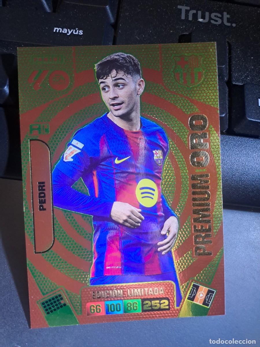 Coleccionismo Cromos antiguos: ADRENALYN XL PEDRI PREMIUM ORO EDICION LIMITADA BARCELONA CROMO LIGA 2025 2026 25 26 PANINI