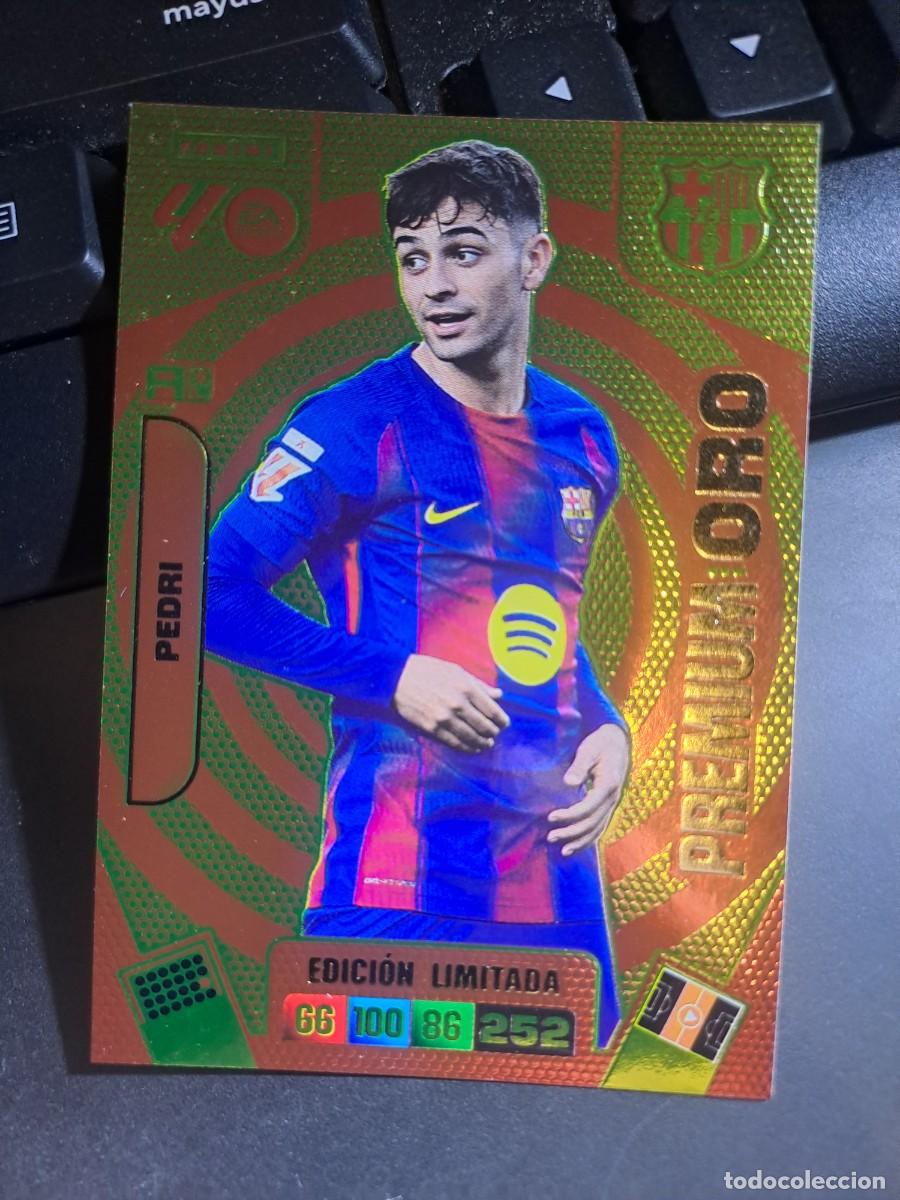 Coleccionismo Cromos antiguos: ADRENALYN XL PEDRI PREMIUM ORO EDICION LIMITADA BARCELONA CROMO LIGA 2025 2026 25 26 PANINI