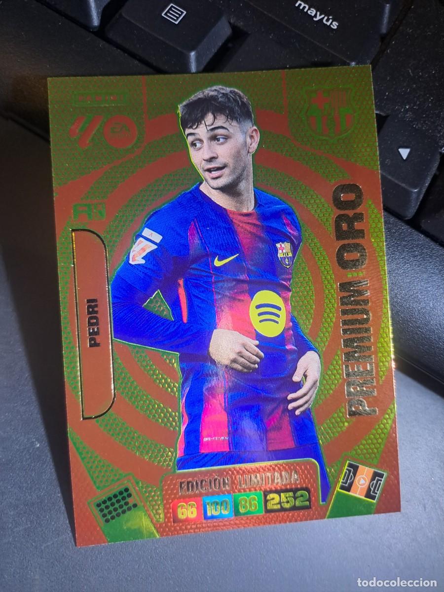 Coleccionismo Cromos antiguos: ADRENALYN XL PEDRI PREMIUM ORO EDICION LIMITADA BARCELONA CROMO LIGA 2025 2026 25 26 PANINI