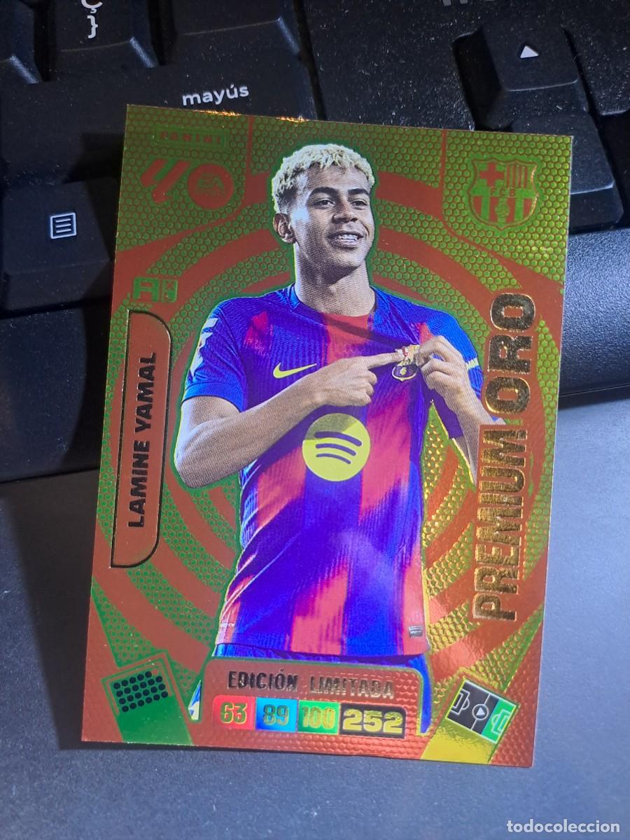 Coleccionismo Cromos antiguos: ADRENALYN XL LAMINE YAMAL PREMIUM ORO EDICION LIMITADA BARCELONA CROMO LIGA 2025 2026 25 26 PANINI