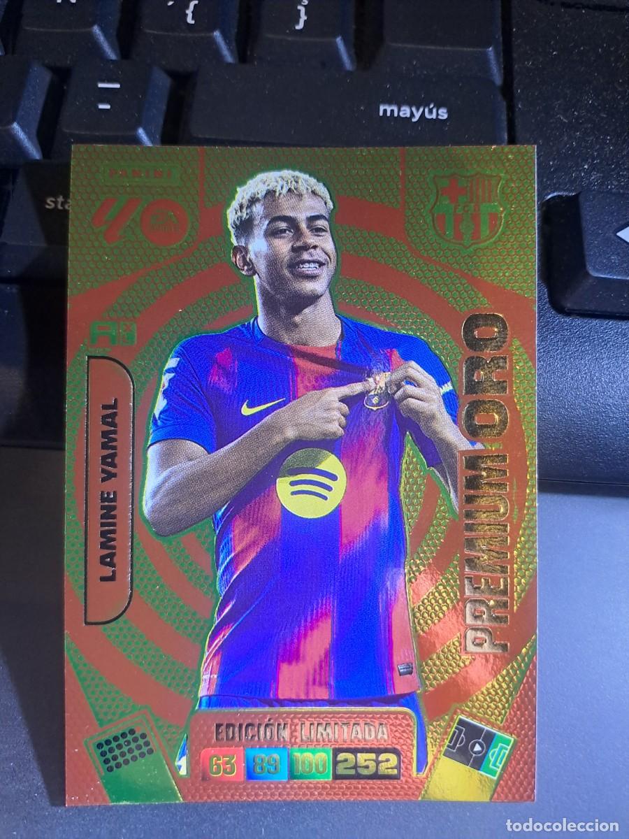 Coleccionismo Cromos antiguos: ADRENALYN XL LAMINE YAMAL PREMIUM ORO EDICION LIMITADA BARCELONA CROMO LIGA 2025 2026 25 26 PANINI