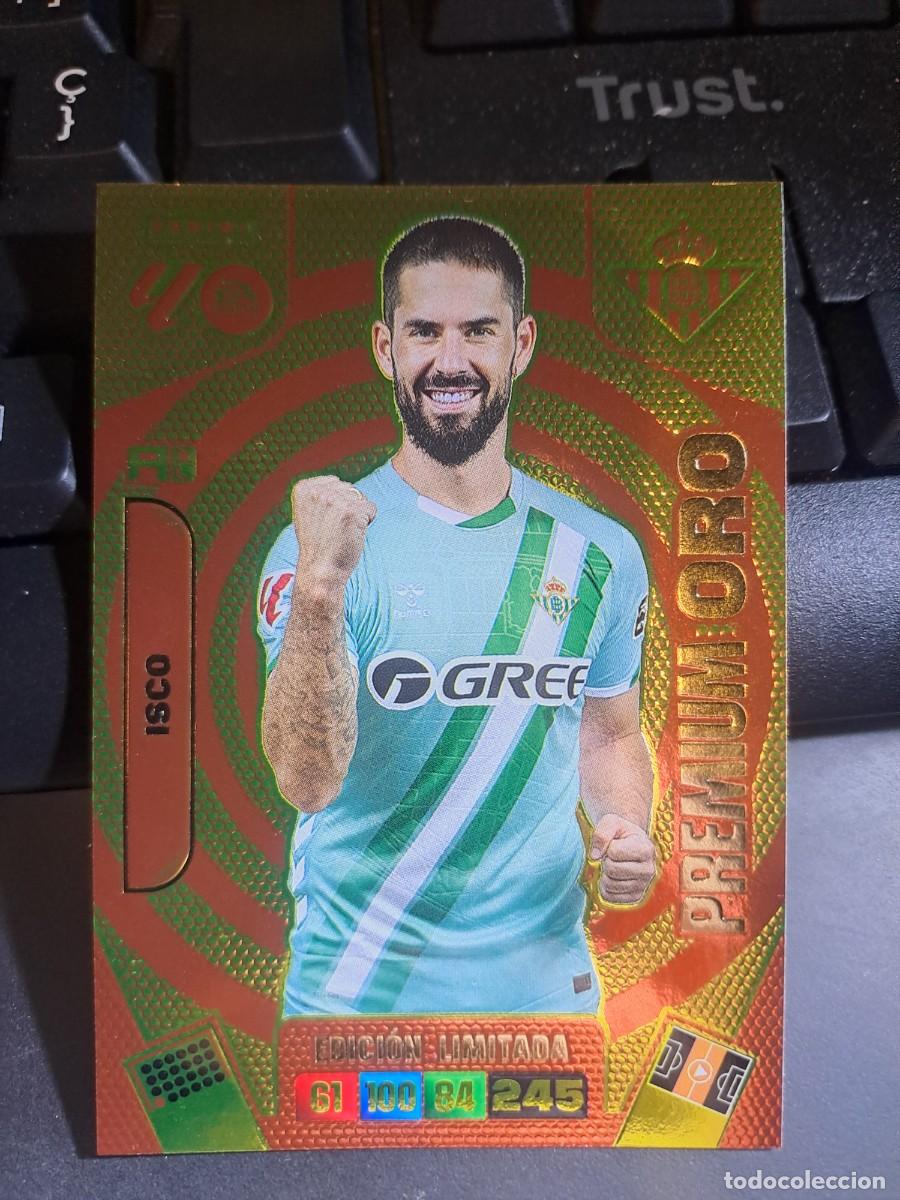 Coleccionismo Cromos antiguos: ADRENALYN XL ISCO PREMIUM ORO EDICION LIMITADA BETIS CROMO LIGA 2025 2026 25 26 PANINI