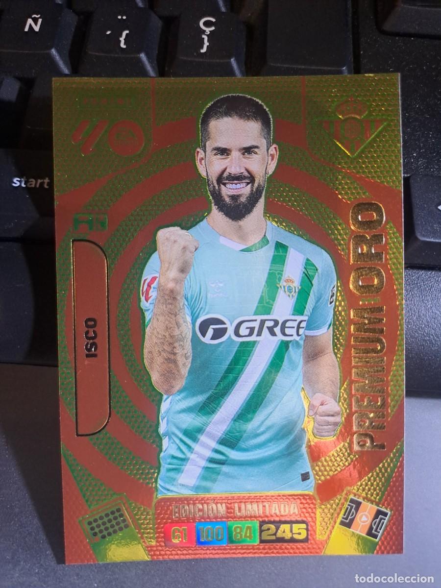 Coleccionismo Cromos antiguos: ADRENALYN XL ISCO PREMIUM ORO EDICION LIMITADA BETIS CROMO LIGA 2025 2026 25 26 PANINI