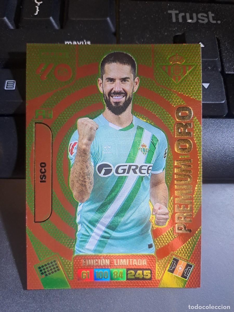 Coleccionismo Cromos antiguos: ADRENALYN XL ISCO PREMIUM ORO EDICION LIMITADA BETIS CROMO LIGA 2025 2026 25 26 PANINI