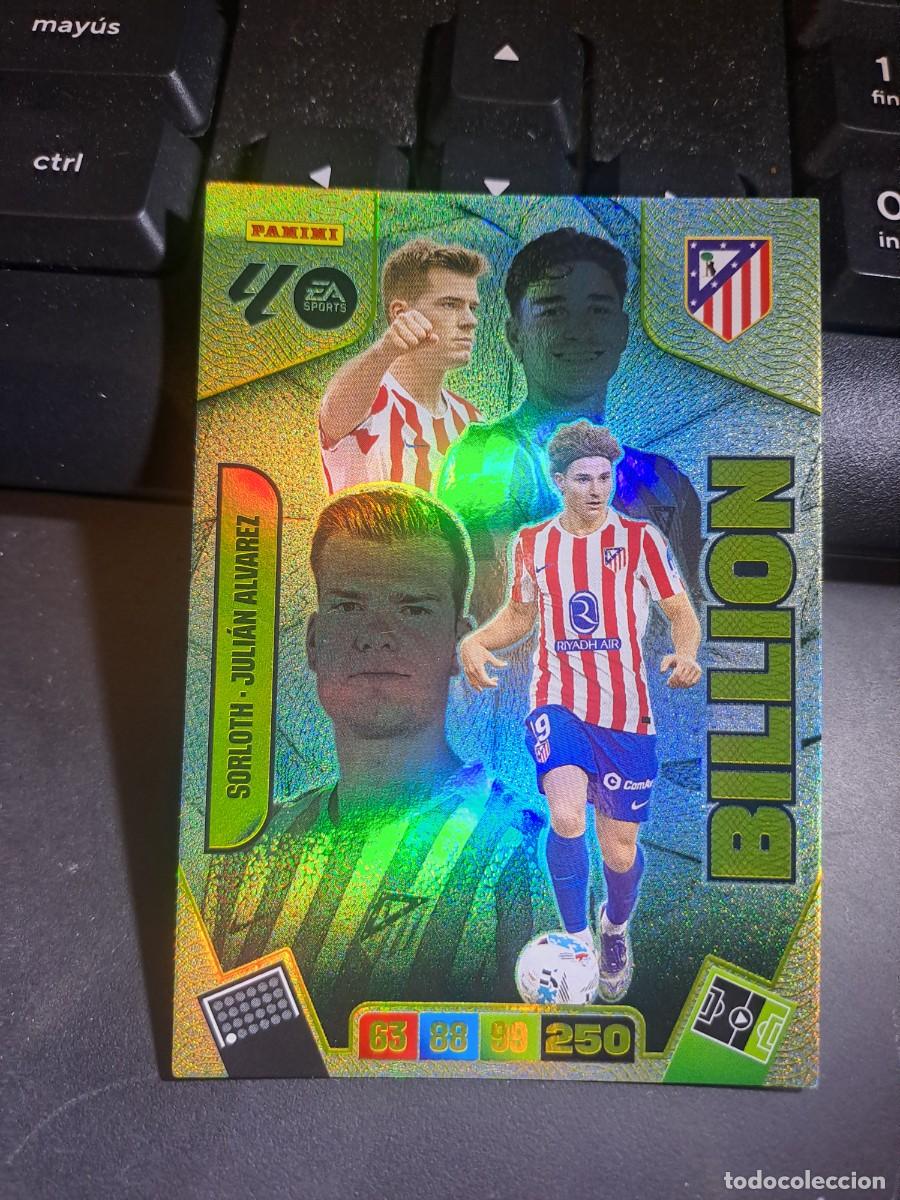 Coleccionismo Cromos antiguos: ADRENALYN XL SORLOTH JULIAN ALVAREZ BILLION ATLETICO DE MADRID CROMO LIGA 2025 2026 25 26 PANINI