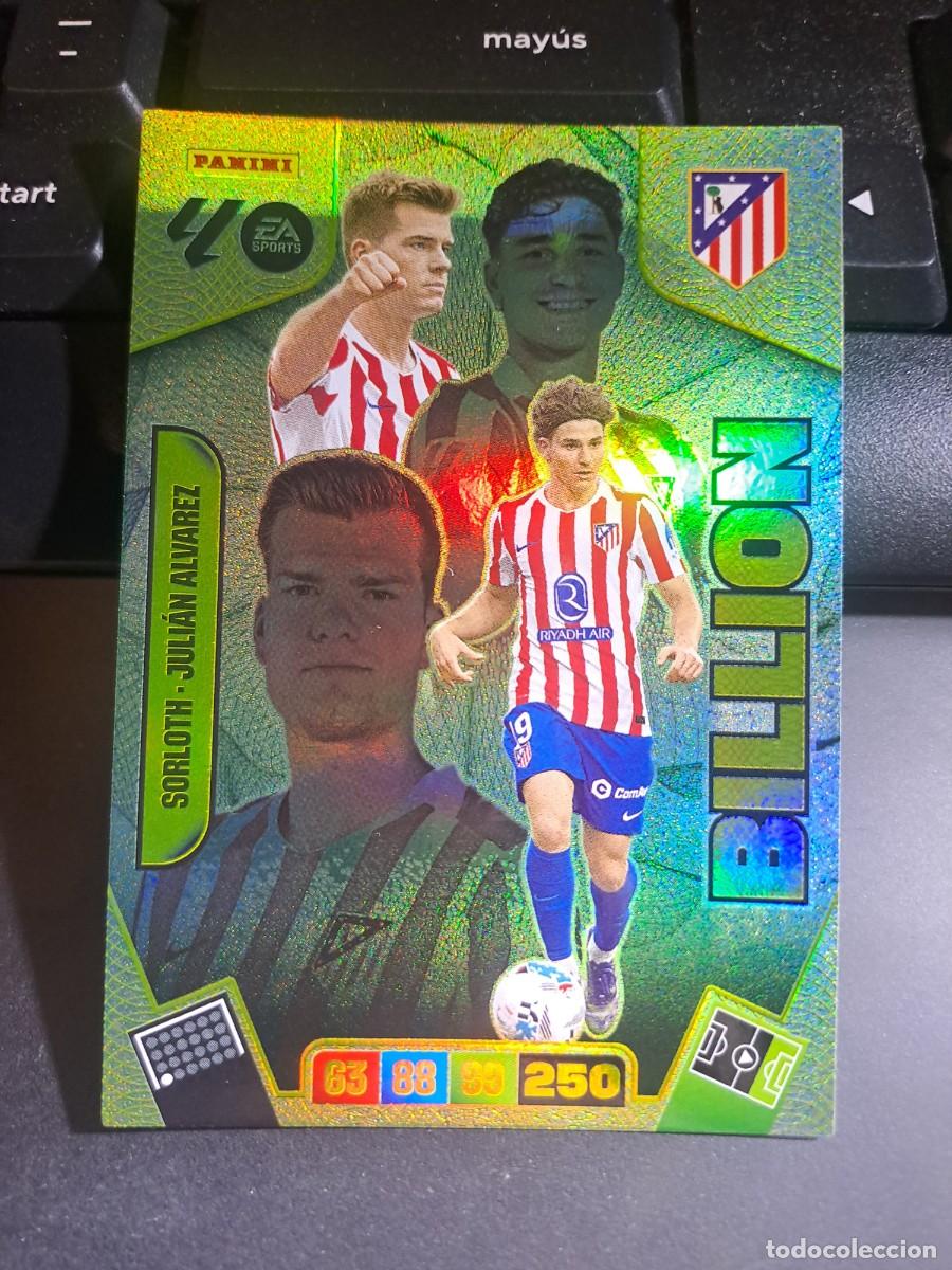 Coleccionismo Cromos antiguos: ADRENALYN XL SORLOTH JULIAN ALVAREZ BILLION ATLETICO DE MADRID CROMO LIGA 2025 2026 25 26 PANINI