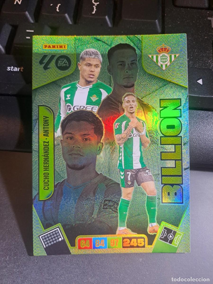 Coleccionismo Cromos antiguos: ADRENALYN XL CUCHO HERNANDEZ ANTONY BILLION BETIS CROMO LIGA 2025 2026 25 26 PANINI