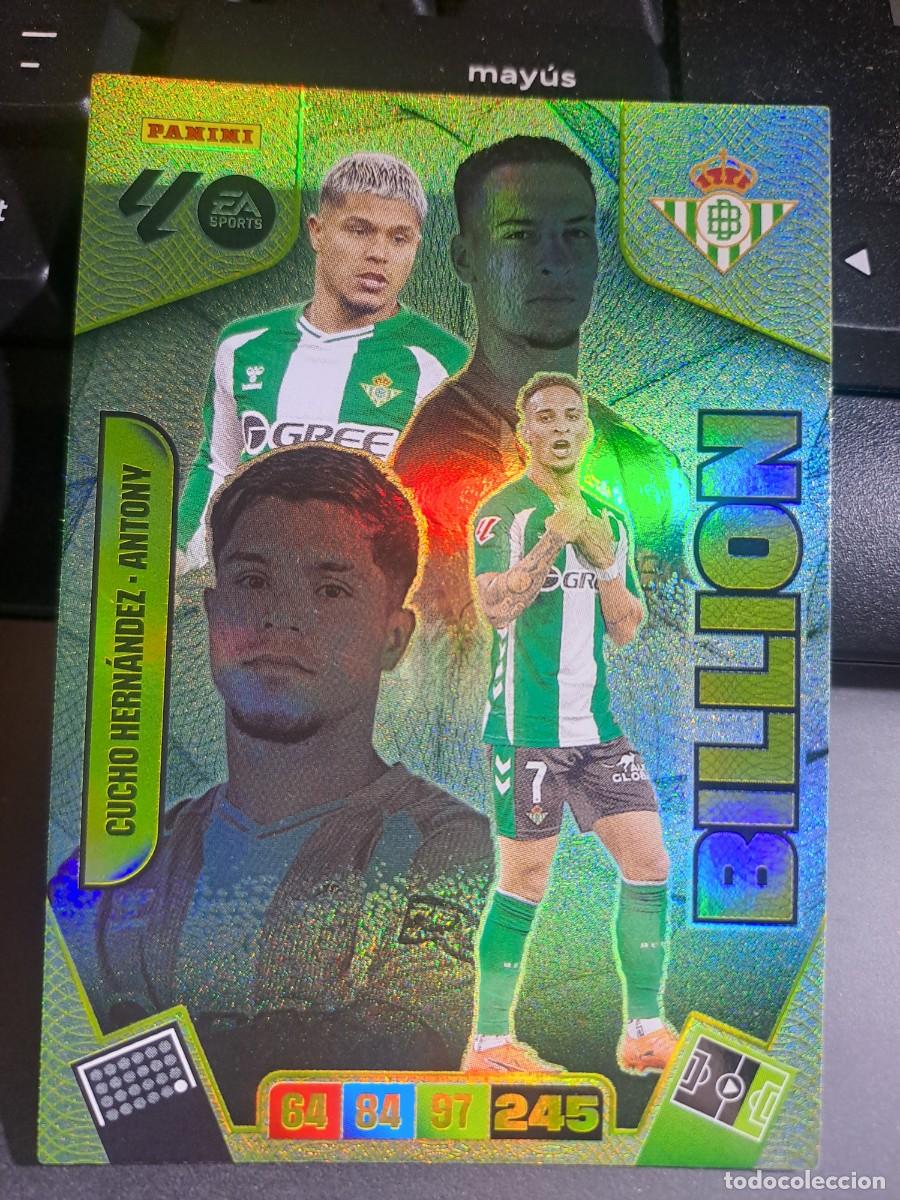 Coleccionismo Cromos antiguos: ADRENALYN XL CUCHO HERNANDEZ ANTONY BILLION BETIS CROMO LIGA 2025 2026 25 26 PANINI