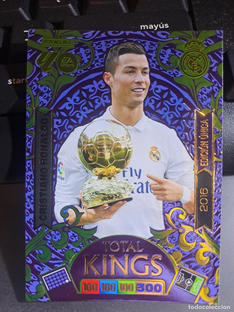 Coleccionismo Cromos antiguos: ADRENALYN XL CRISTIANO RONALDO EDICION UNICA TOTAL KINGS 2016 REAL MADRID 2025 2026 25 26 PANINI