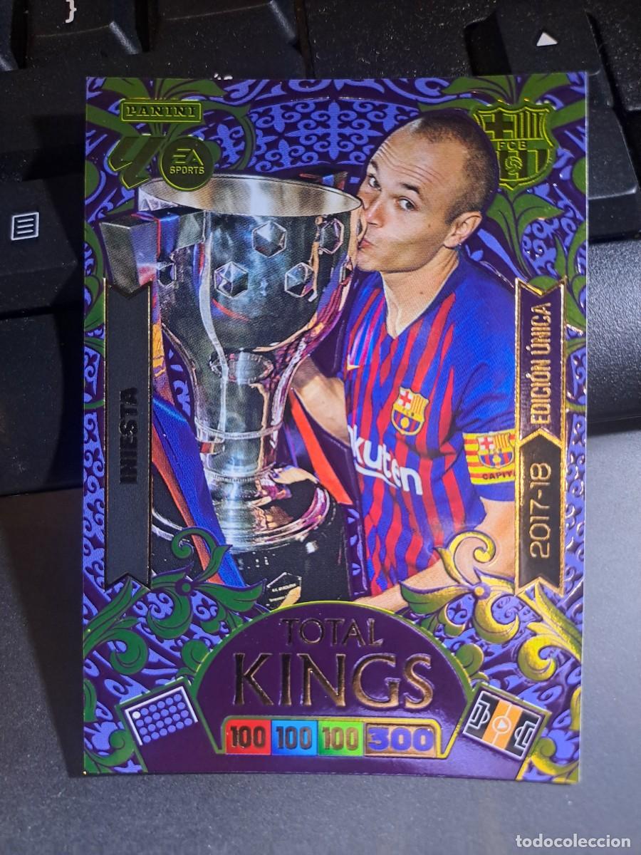 Coleccionismo Cromos antiguos: ADRENALYN XL INIESTA EDICION UNICA TOTAL KINGS 2017 2018 BARCELONA CROMO LIGA 2025 2026 25 26 PANINI
