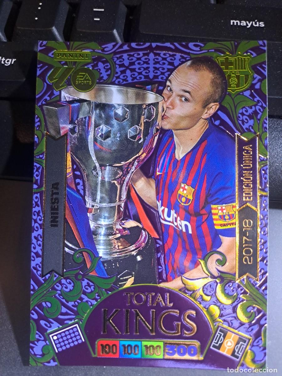 Coleccionismo Cromos antiguos: ADRENALYN XL INIESTA EDICION UNICA TOTAL KINGS 2017 2018 BARCELONA CROMO LIGA 2025 2026 25 26 PANINI